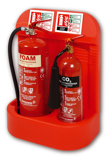 Double Fire Extinguisher Stand